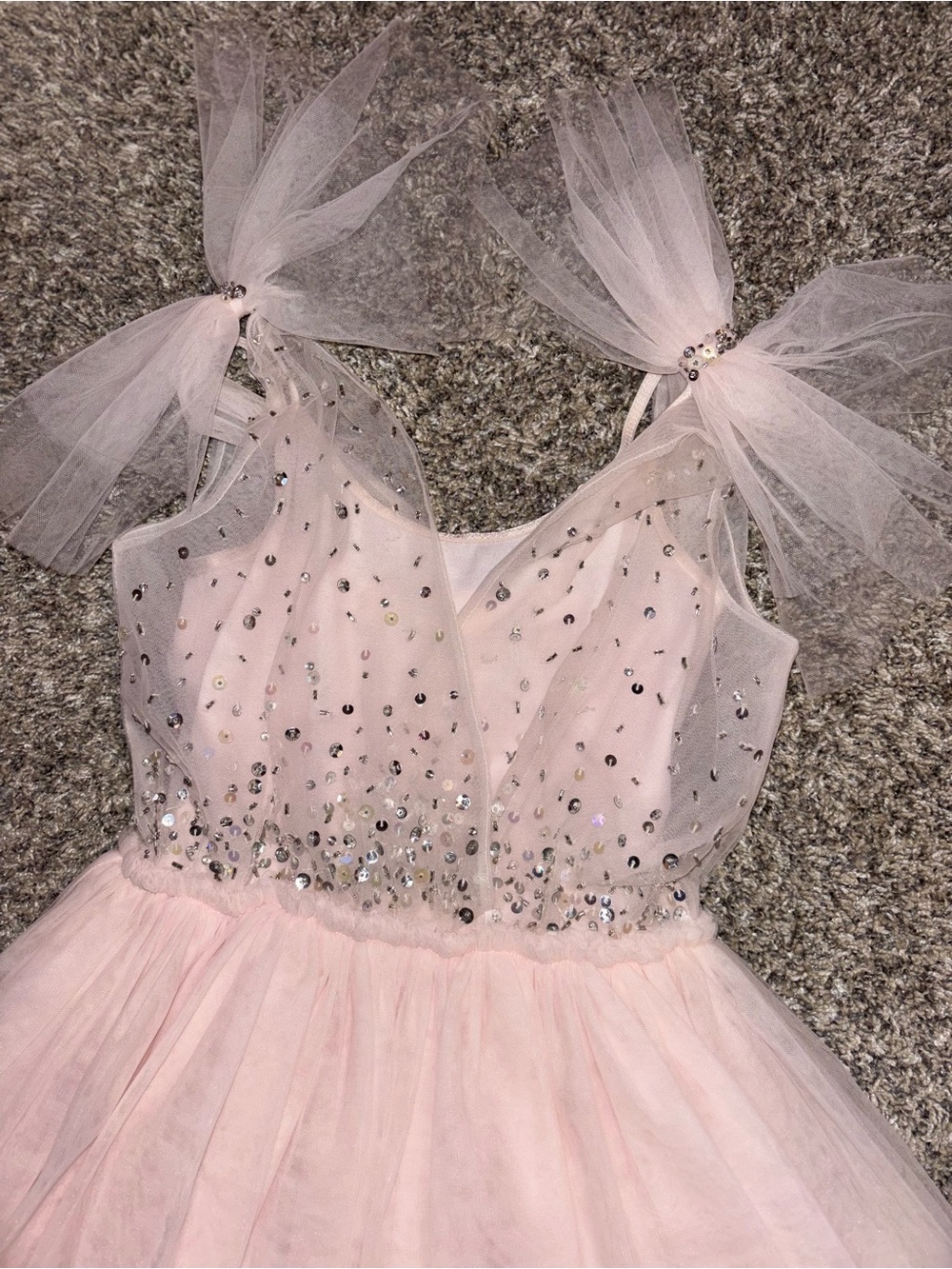 Tutu Du Monde Pale Pink Tulle Party Dress with Sparkle Bodice - Picture 3 of 5